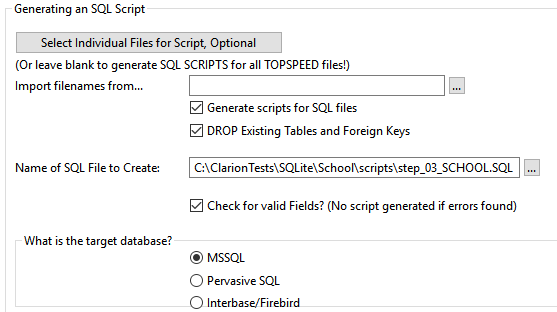 Converting Tps Files to Sql